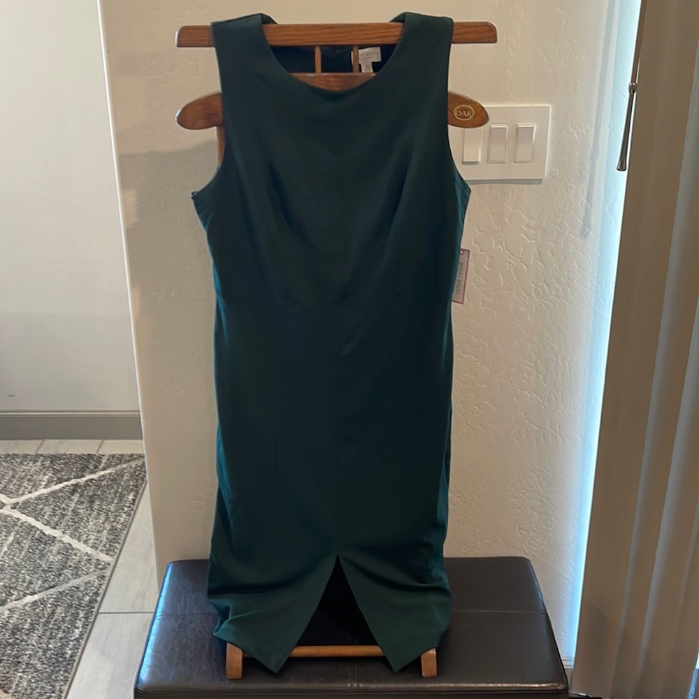 Bisou Bisou Size 16 Dark Green Dress